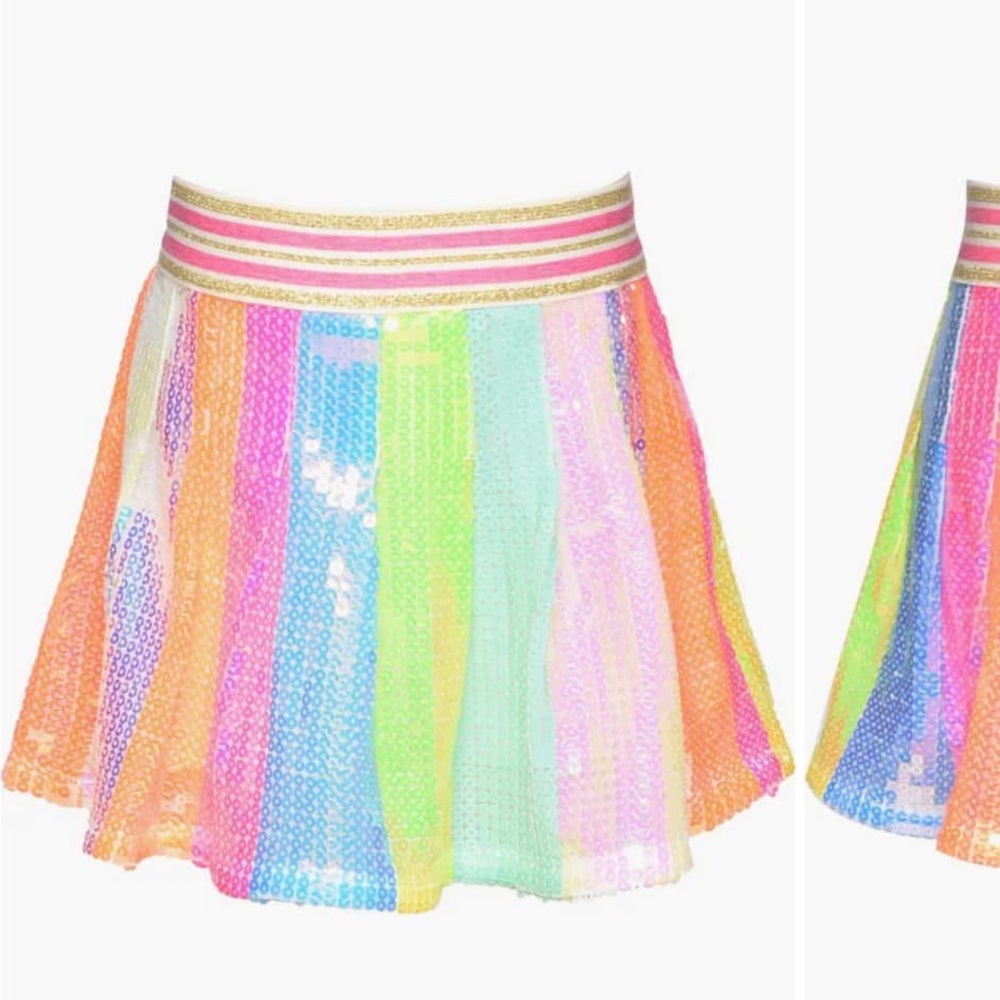 Rainbow Sequin Kids Skirt